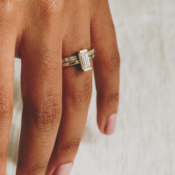 The Hera Ring - Channel Set in Yellow Gold