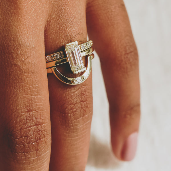 The Hera Ring - Channel Set in Rose Gold