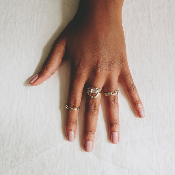 The Hera Ring - Four Claw Setting in Yellow Gold