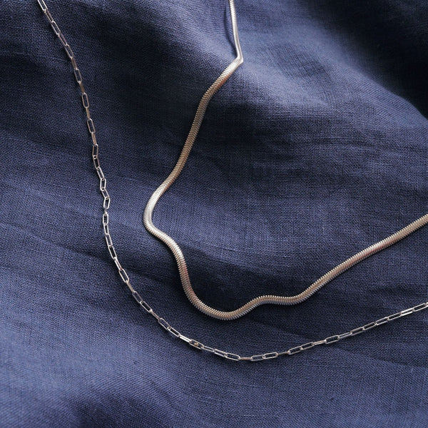 The Paperclip Chain in Silver
