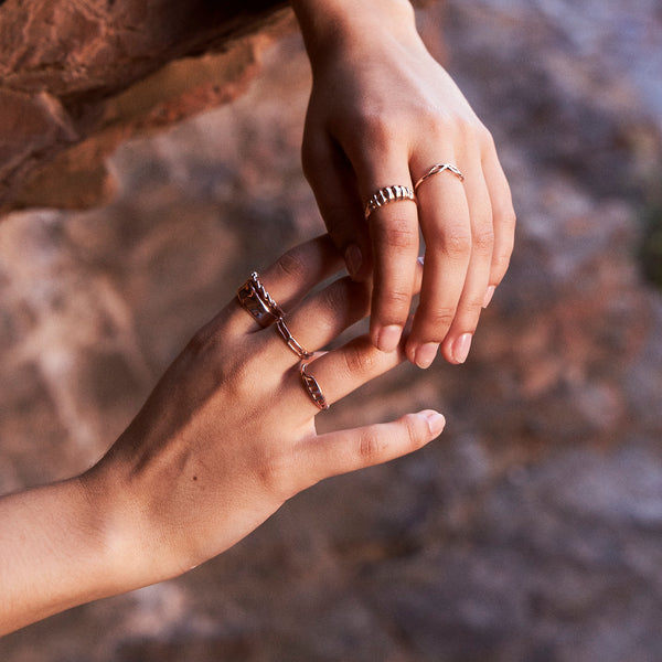 The Mantle Ring in Yellow Gold