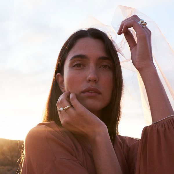 The Iris Ring in Rose Gold