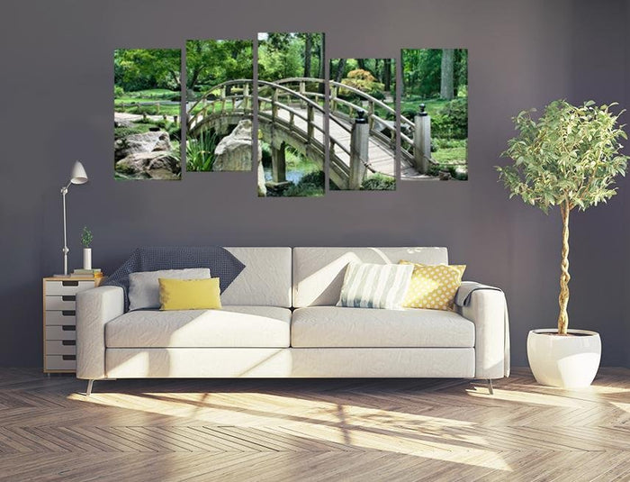 Bridge Japanese Garden Canvas Art Multi Panel Canvas Prints Art Fever