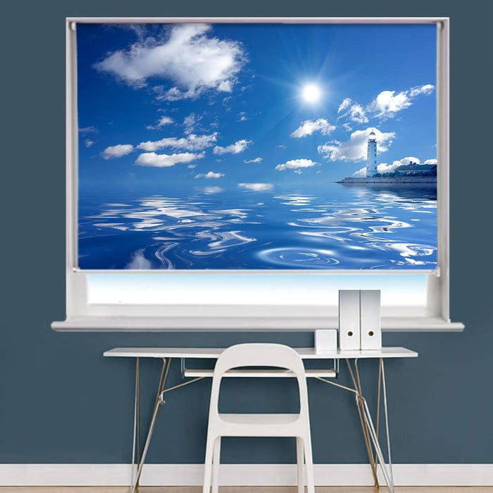 Lighthouse & Sea Picture Blind | Printed Roller Blind | Art Fever