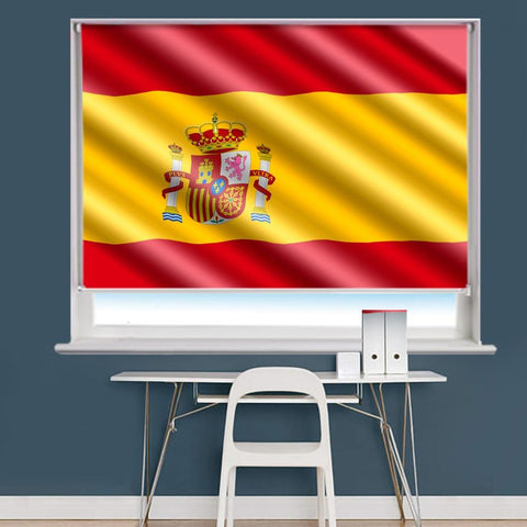 Spain Spanish Flag Printed Picture Roller Blind - RB752 - Art Fever - Art Fever