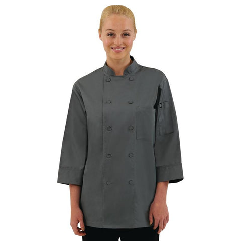 Chef Works Unisex Chefs Jacket Grey L