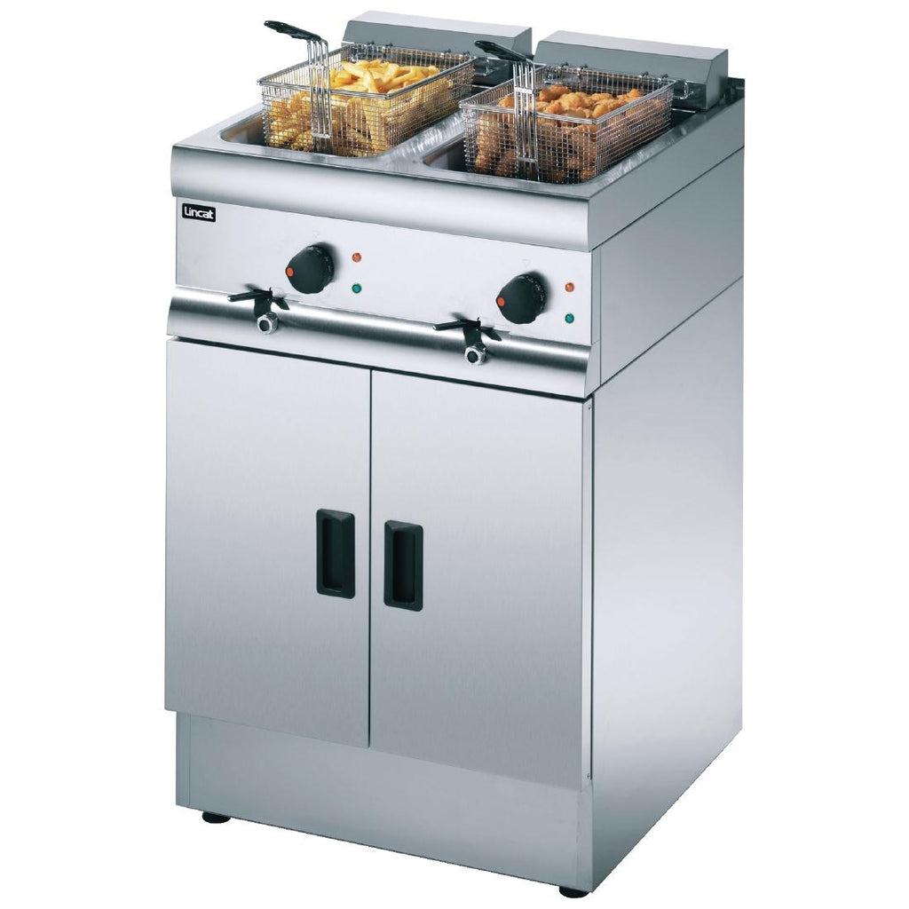 Lincat Silverlink 600 Free Standing Double Electric Fryer J12
