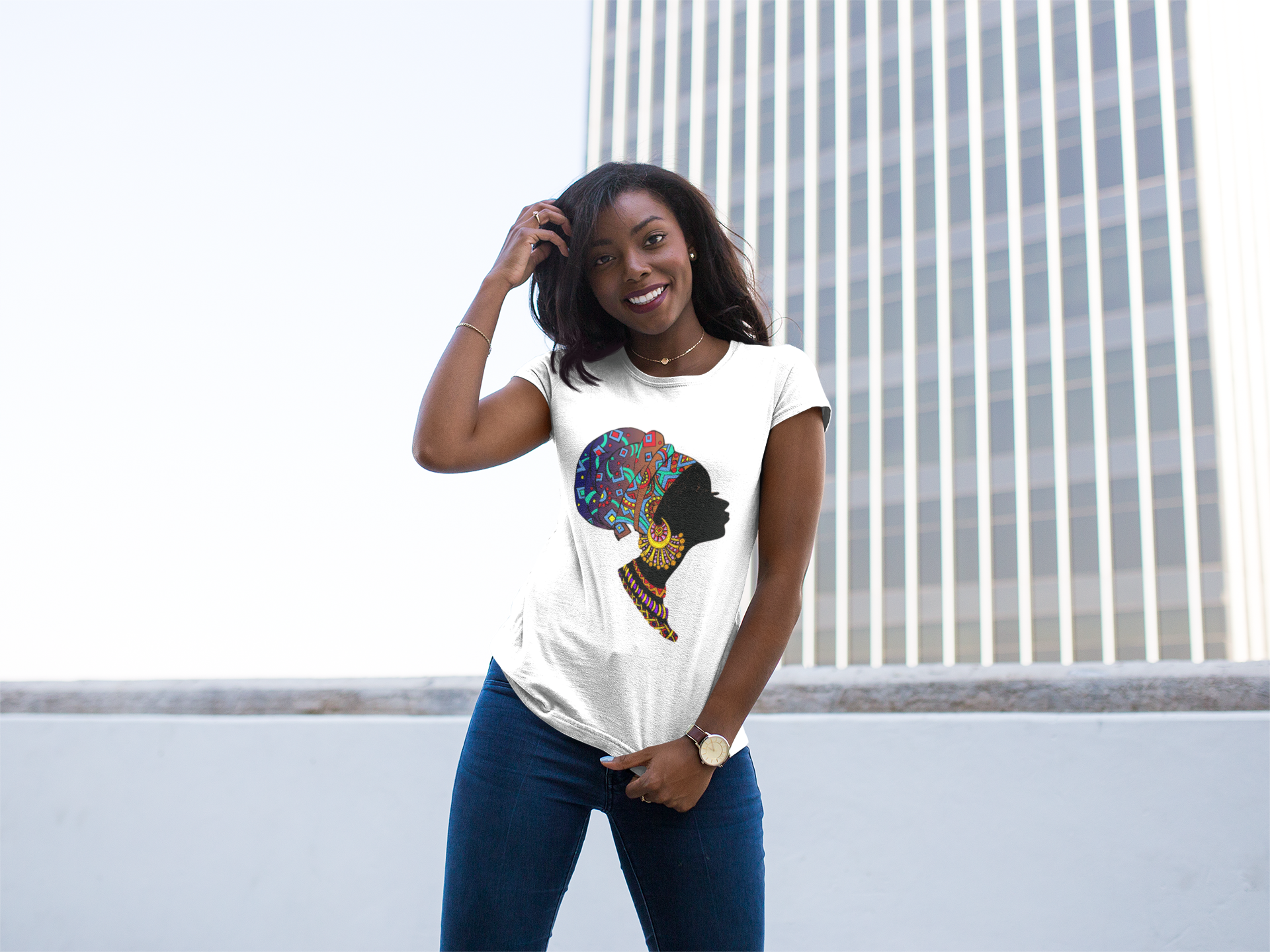 Download Black Female Afro Women T Shirt Think Trendy Boutique