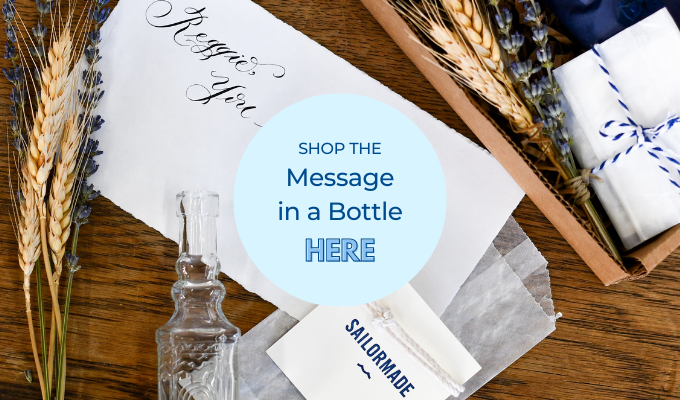 sailormade message in a bottle nautical valentine