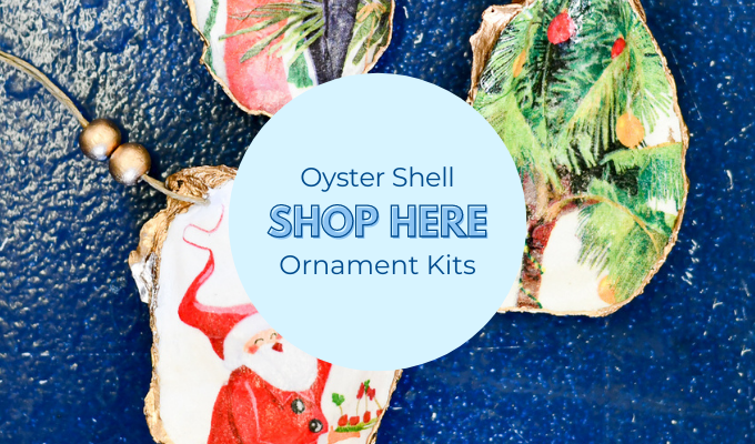 Shop the Sailormade decoupage oyster shell ornaments kit