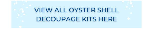 Shop Boston local for Christmas Gifts Christmas themed Oyster shell decoupage diy kits 