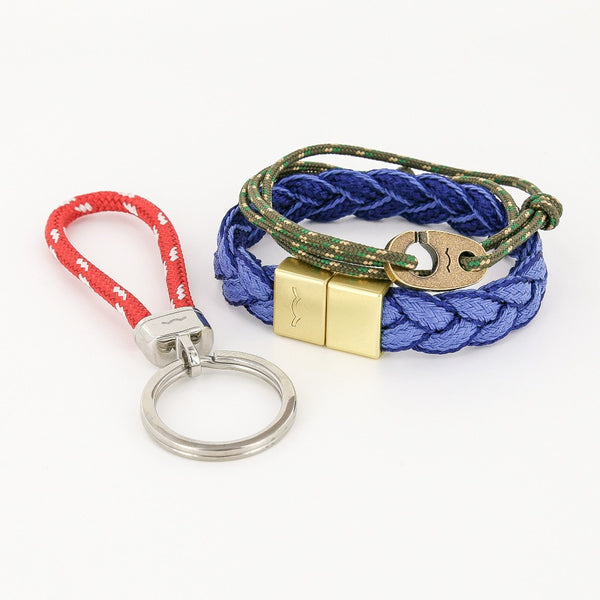 Catch Double Wrap Leather Bracelet with Matte Stainless Steel Brummels –  Sailormadeusa