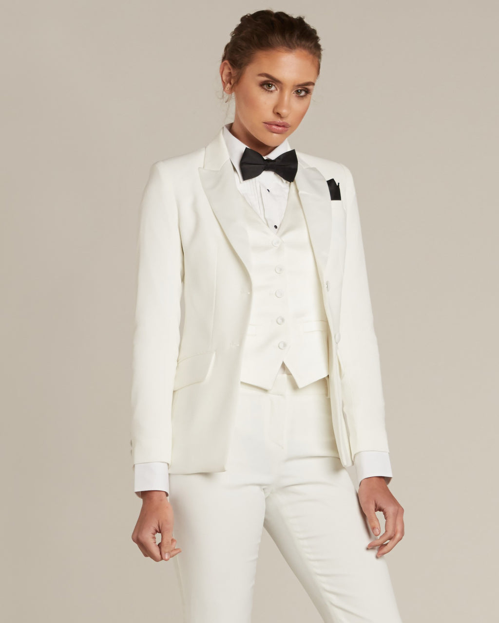 Diamond White Peak Lapel Tux Jacket – Little Black Tux