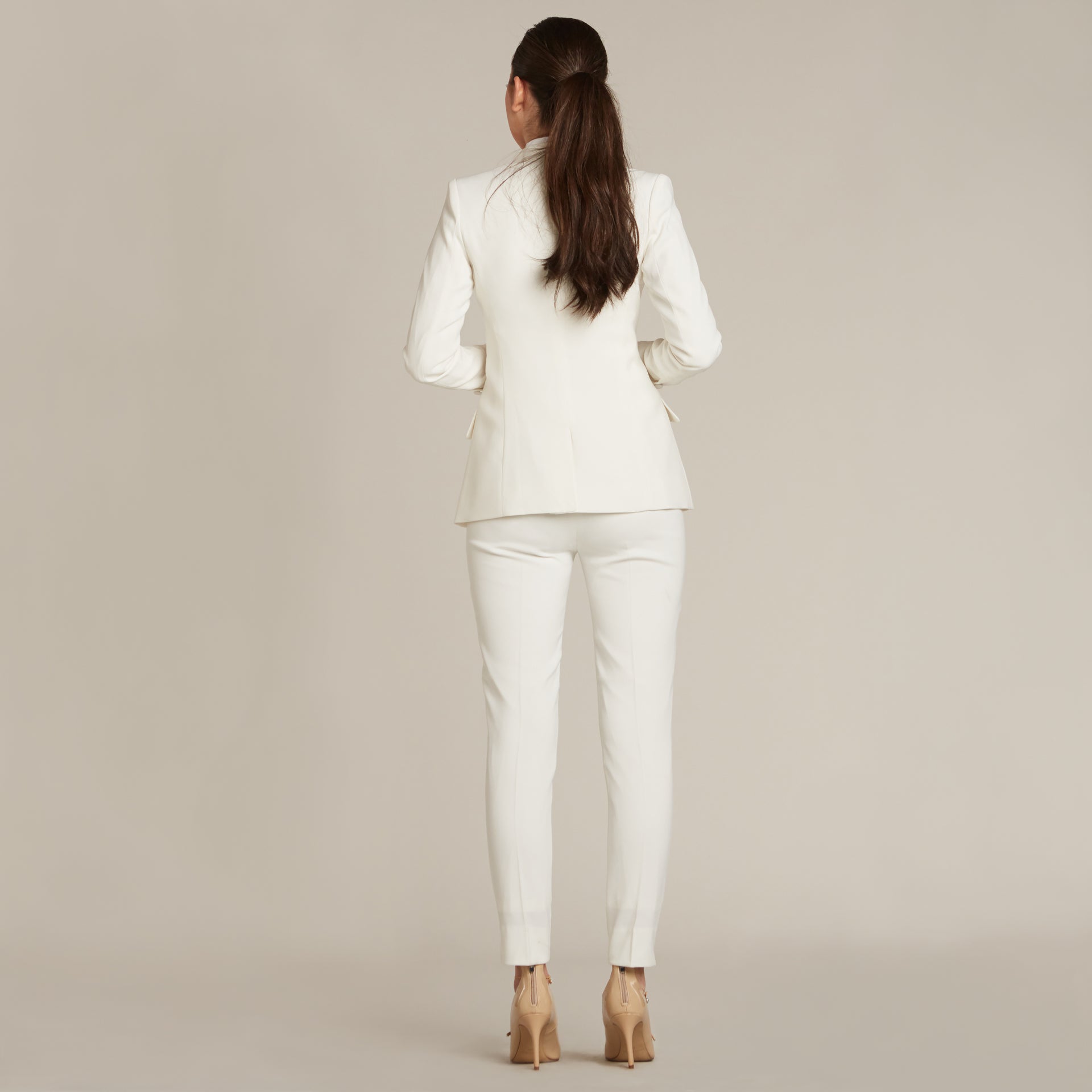 White Shawl Collar Jacket for Women – Little Black Tux