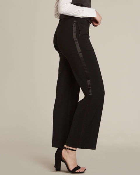 women's tuxedo stripe pants