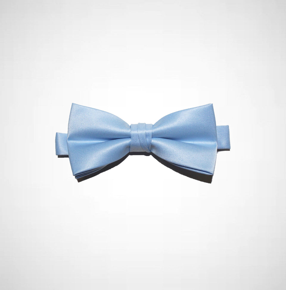 Sky Blue Poly Satin Bow Tie for Women – LITTLE BLACK TUX