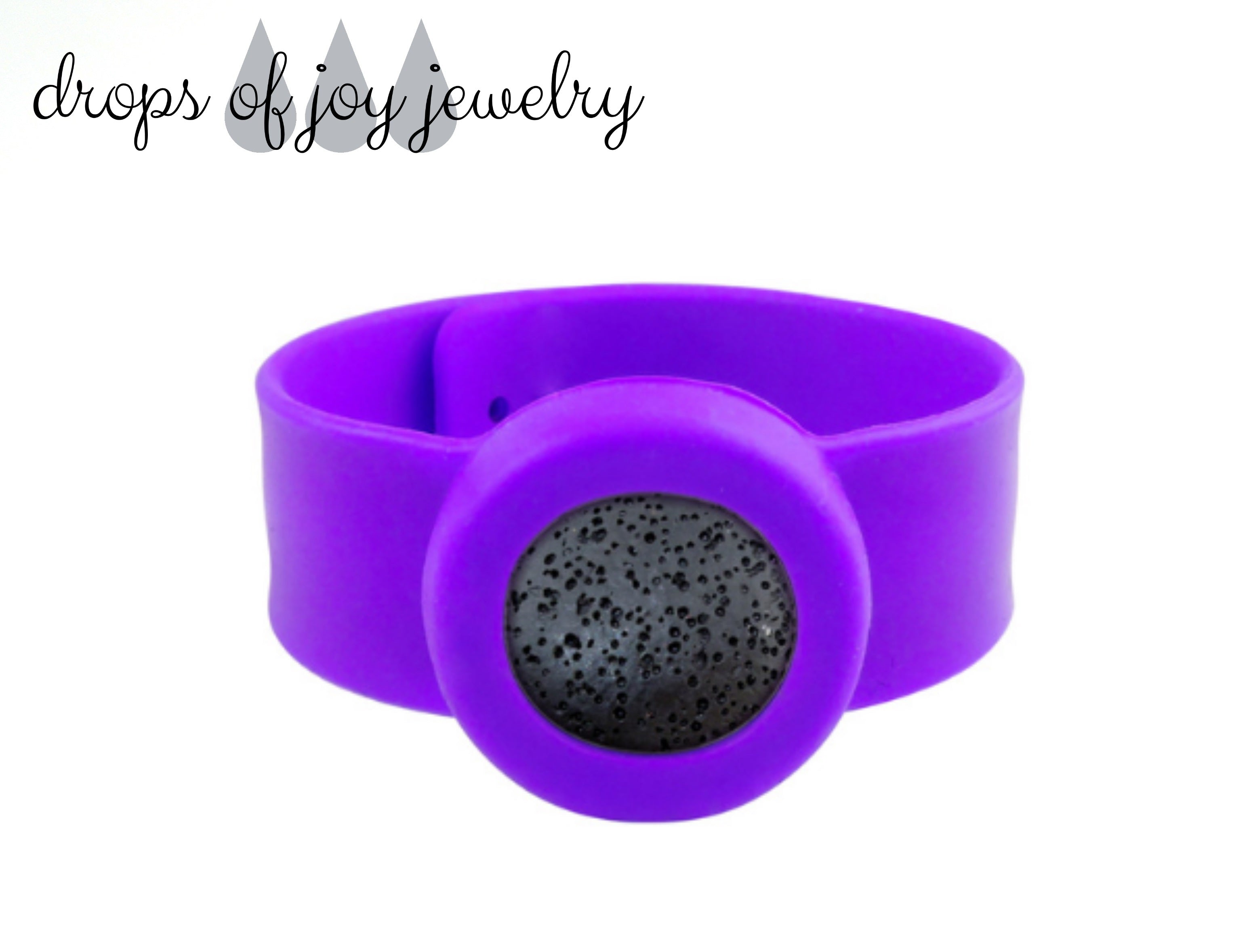 Kids Silicone Essential Oil Bracelet, Purple