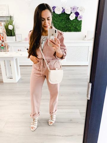 Bella V Boutique Utilitarian Jumpsuit Fall Obsession 