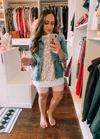 Bella V Boutique Biker Shorts Valentine's Day Look 