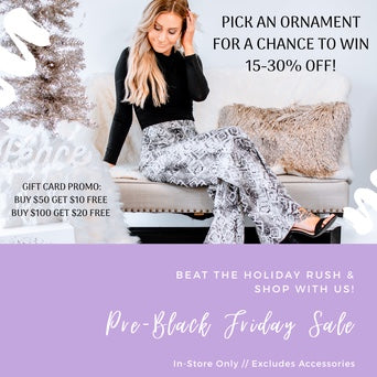 Bella V Boutique Black Friday Event 