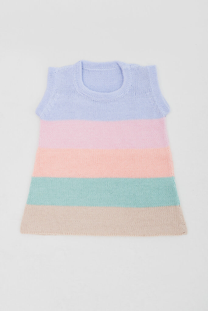 Baby Rainbow Crochet Dress