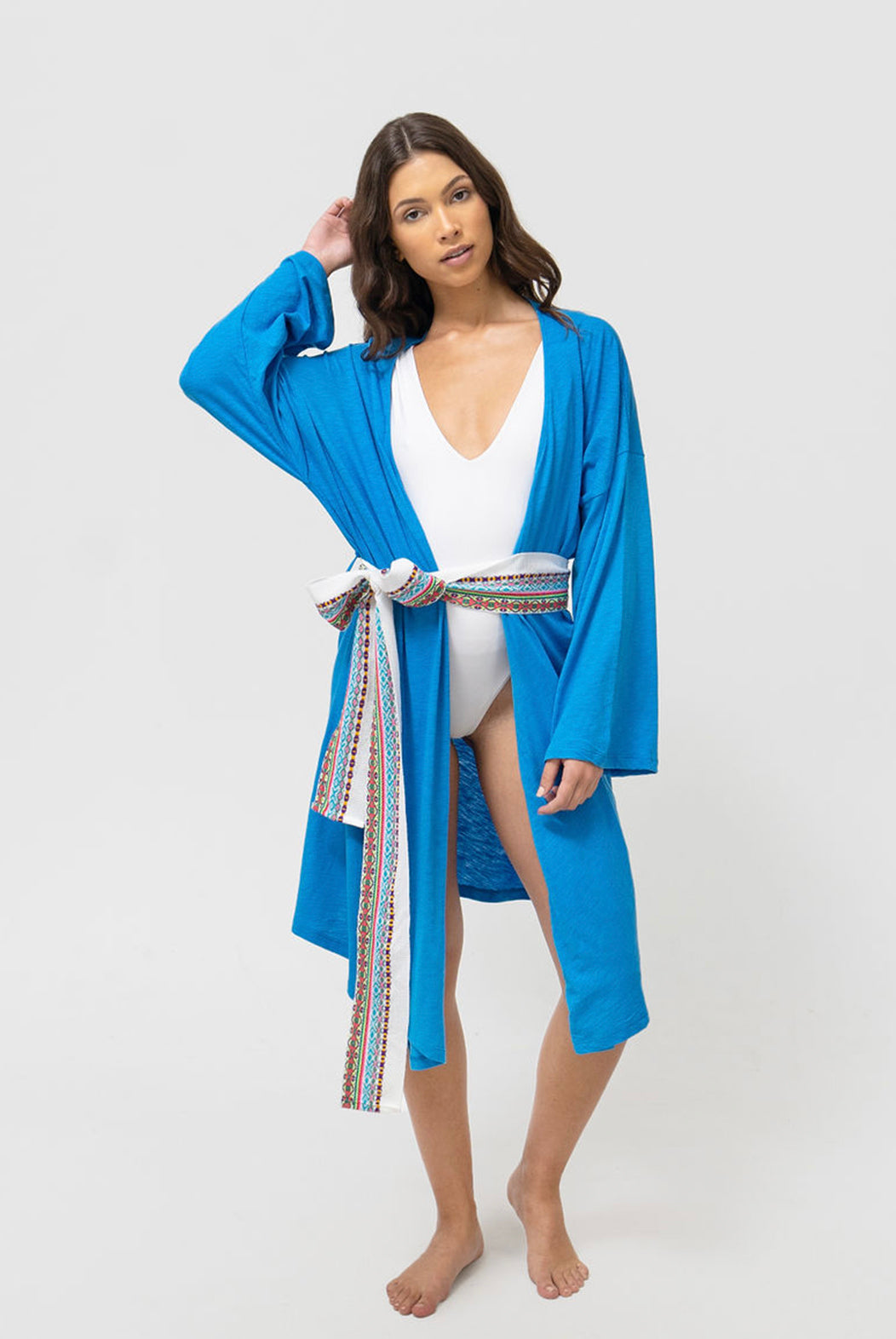 Solid Kimono Long Sleeve