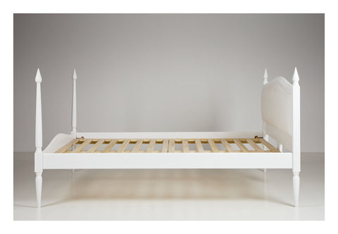 Extremely strong bed with very strong solid wood slats