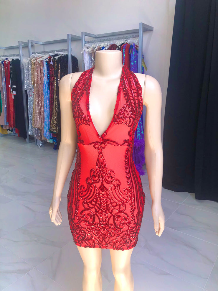 The Ashley Dress- Red