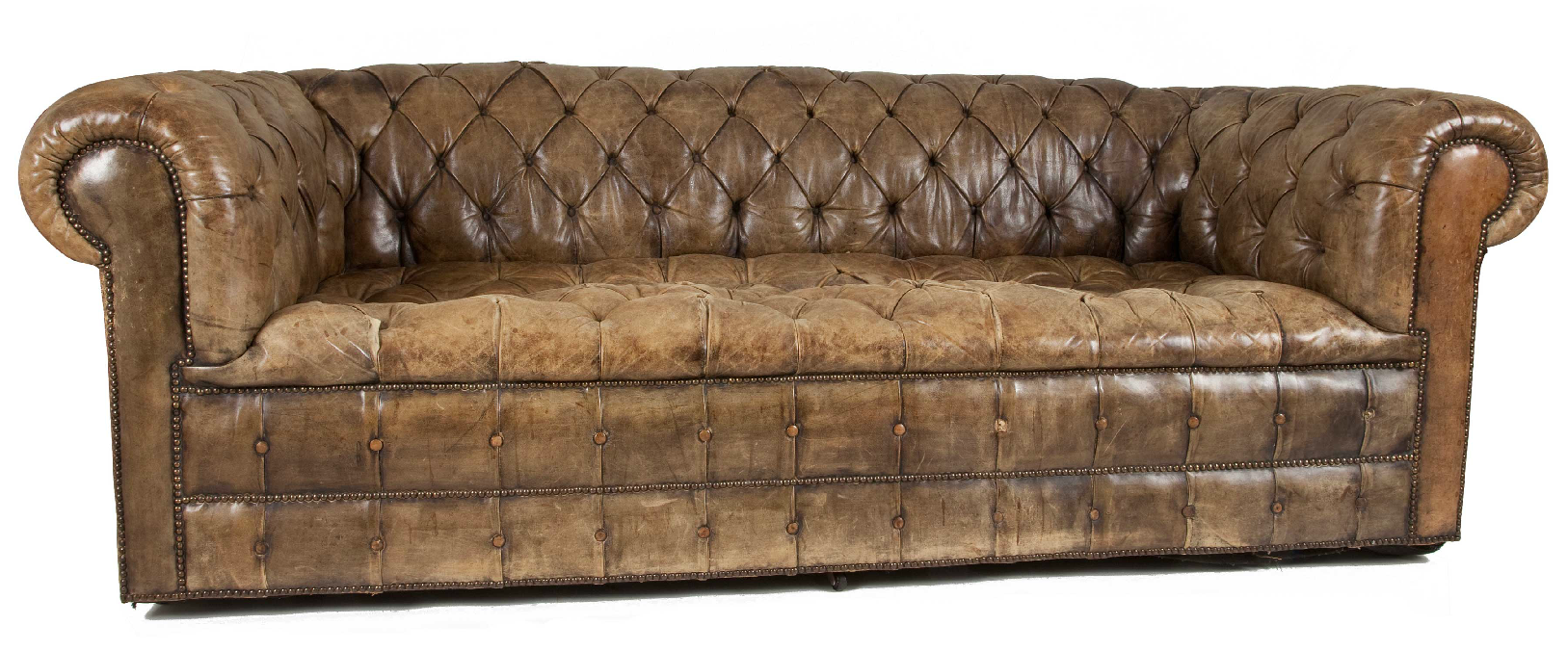 GARNERS ANTIQUES Antique Distressed Chesterfield Sofa For Sale UK