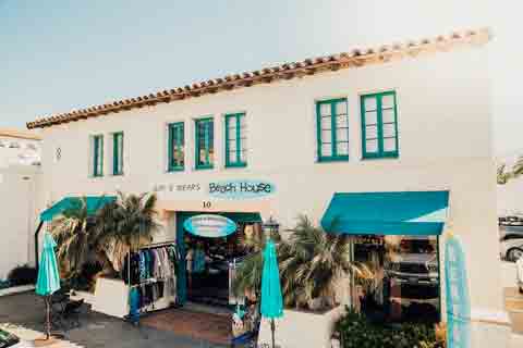 The "Beach House" in Santa Barbara, California on State Street.