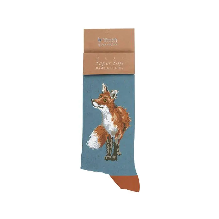 🦊 Fox Men’s Socks – Bright Eyed & Bushy Tailed