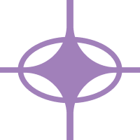 A solid purple square.