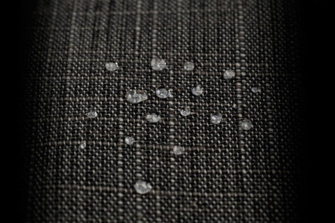 fabric with water repellent coating