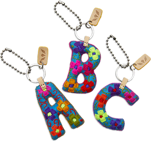 Turquoise Felt Alphabet Charms | Consuela - Sings My Soule Boutique 