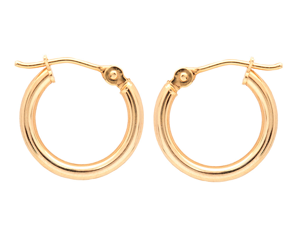 14K Gold Small Hoop Earring – Gillian 