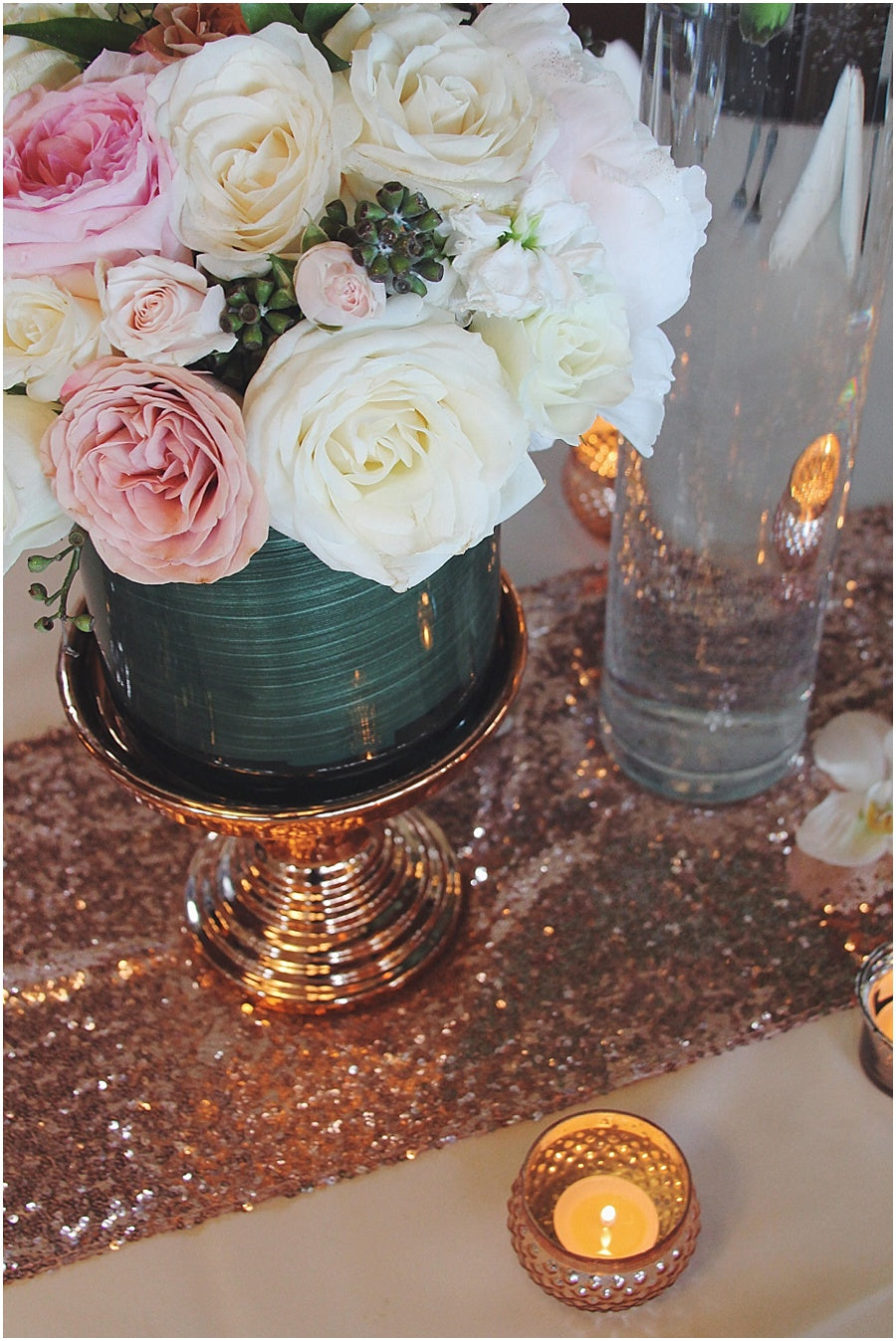 Rose Gold & Blush Wedding at Lighthouse Sound Ocean City // Little Miss Lovely Floral Design