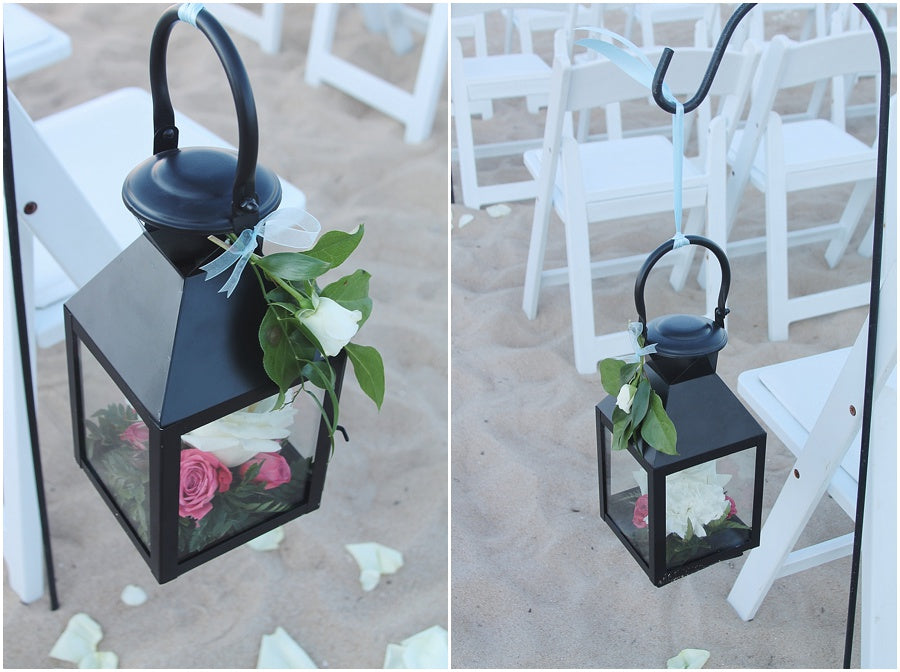 little miss lovely floral design // rehoboth beach de salero ocean front wedding // tropical lily wedding flowers