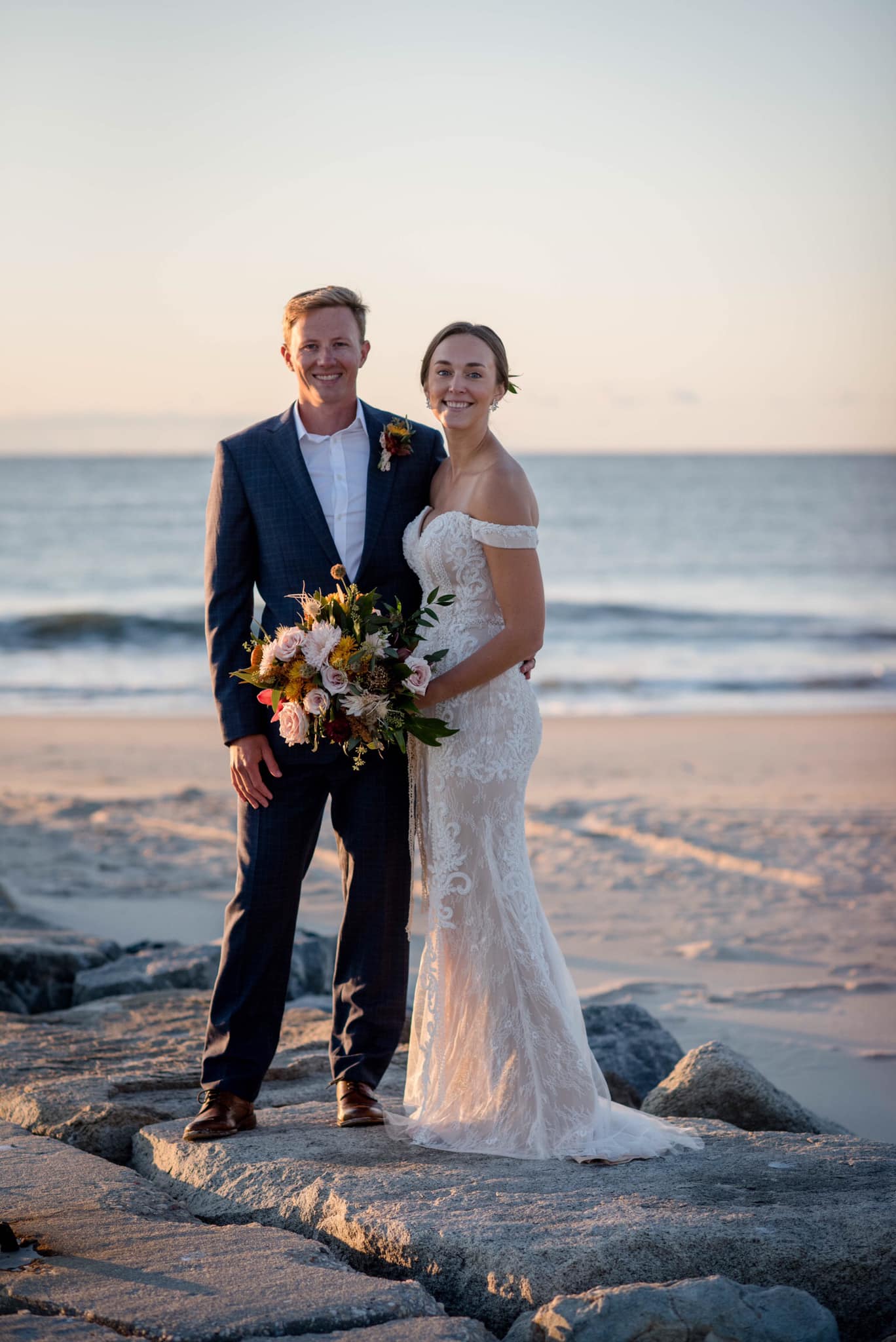 little miss lovely floral design // assateague island elopement wedding florist