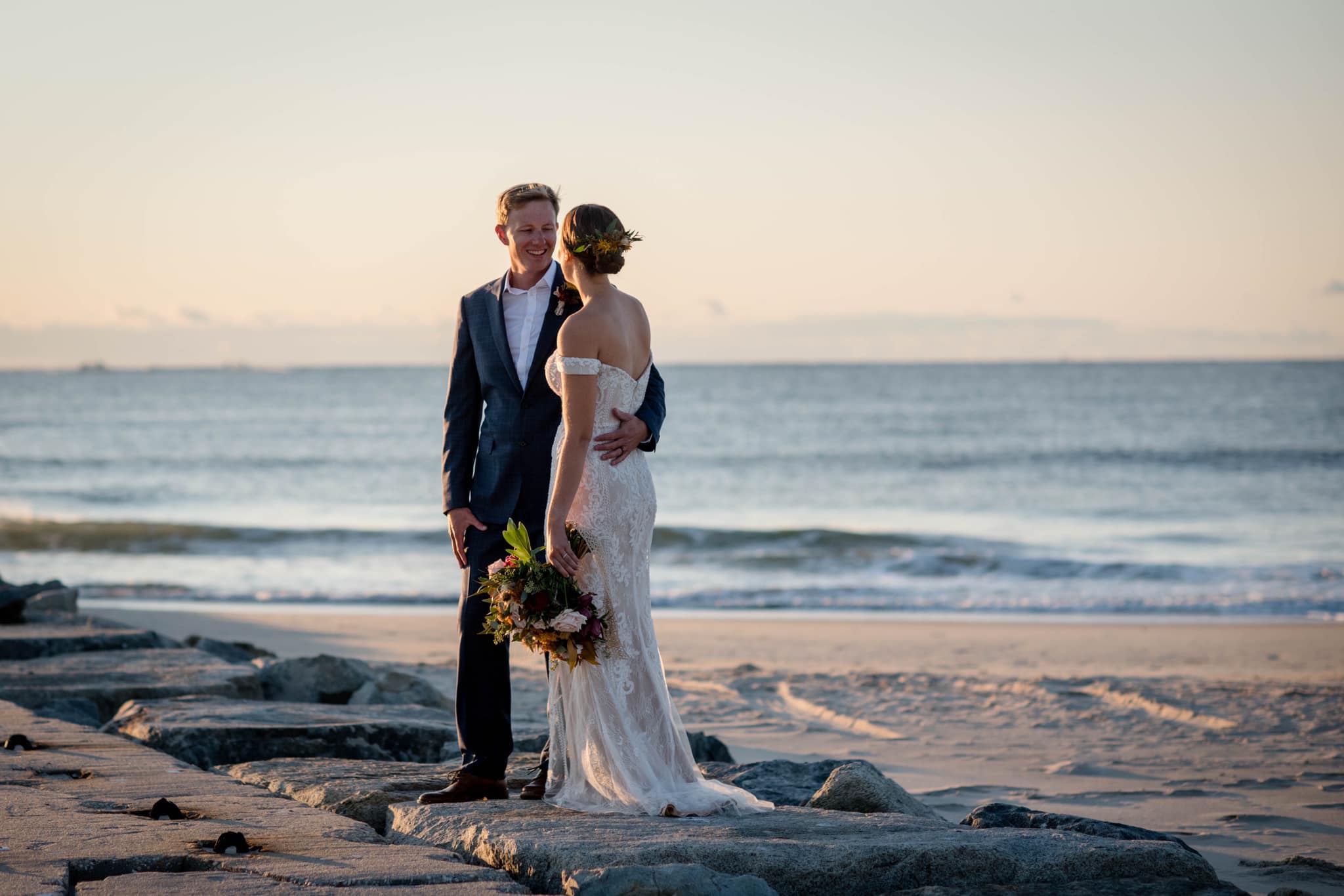 little miss lovely floral design // assateague island elopement wedding florist