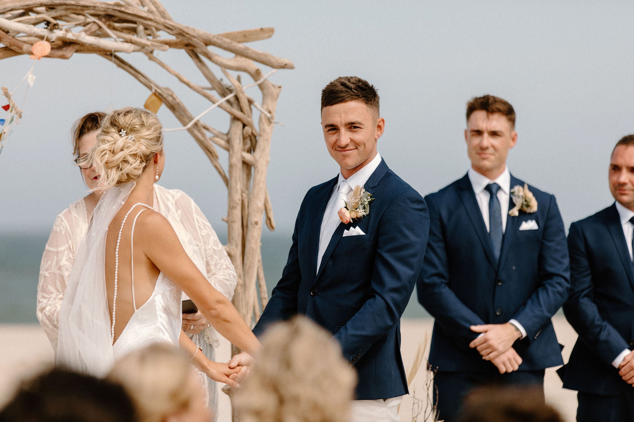 little miss lovely floral design // indian river life saving station wedding // rehoboth beach dewey beach wedding florist