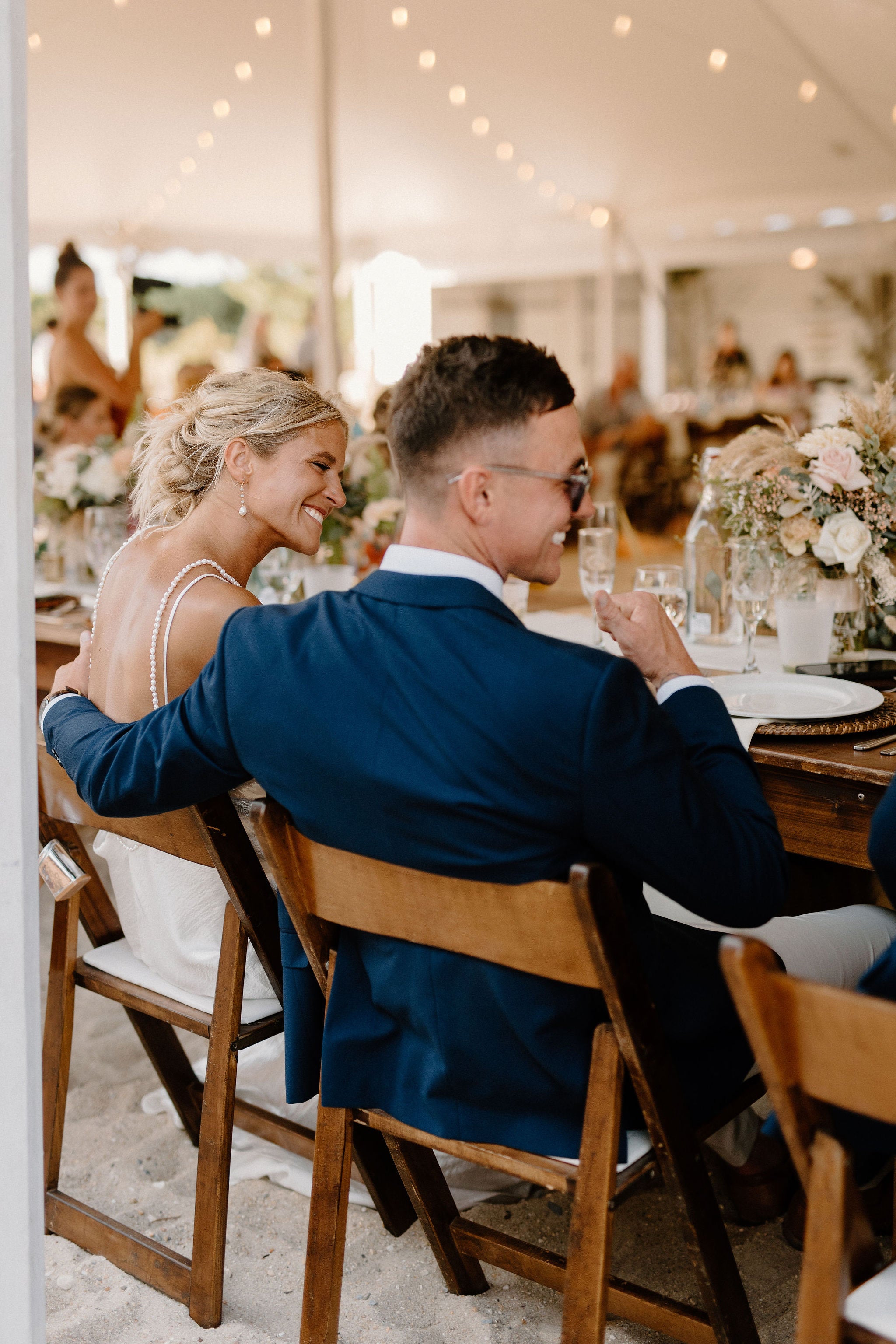 little miss lovely floral design // indian river life saving station wedding // rehoboth beach dewey beach wedding florist