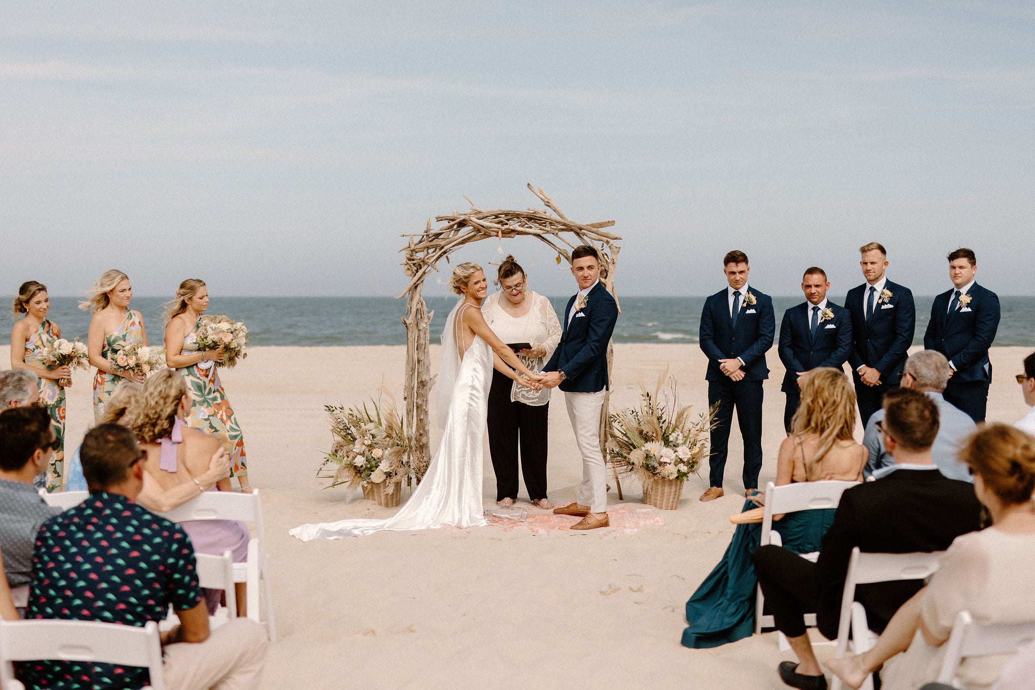 little miss lovely floral design // indian river life saving station wedding // rehoboth beach dewey beach wedding florist