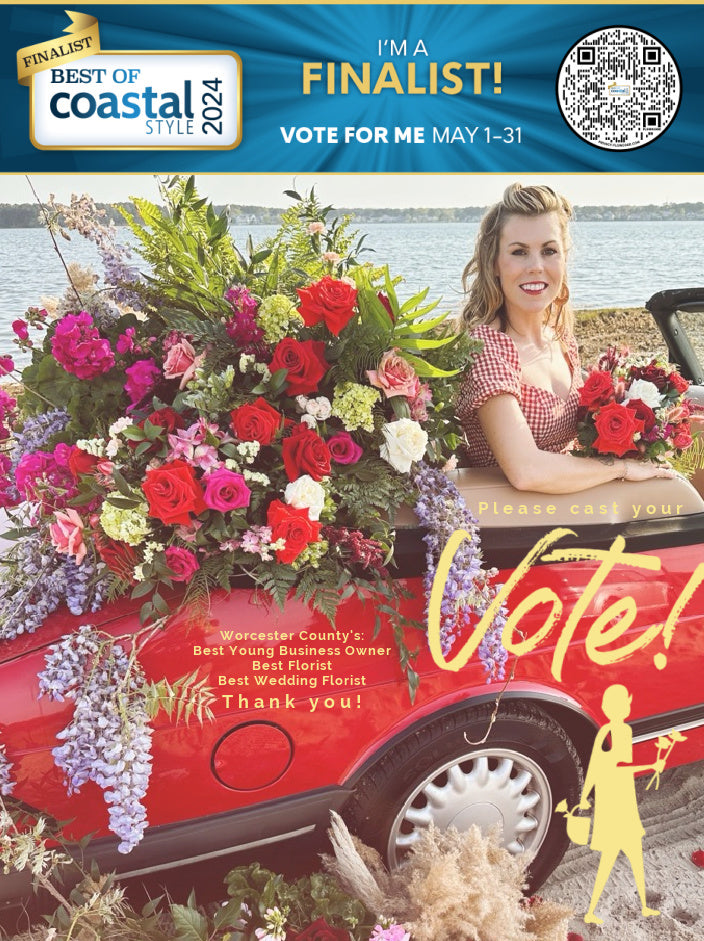 little miss lovely floral design // best wedding florist in worcester county 2024