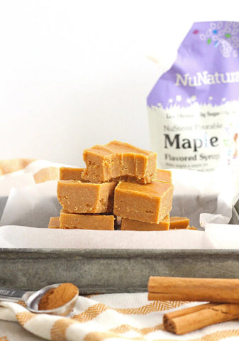 Vegan Pumpkin Fudge with NuNaturals Maple Pourable Syrup