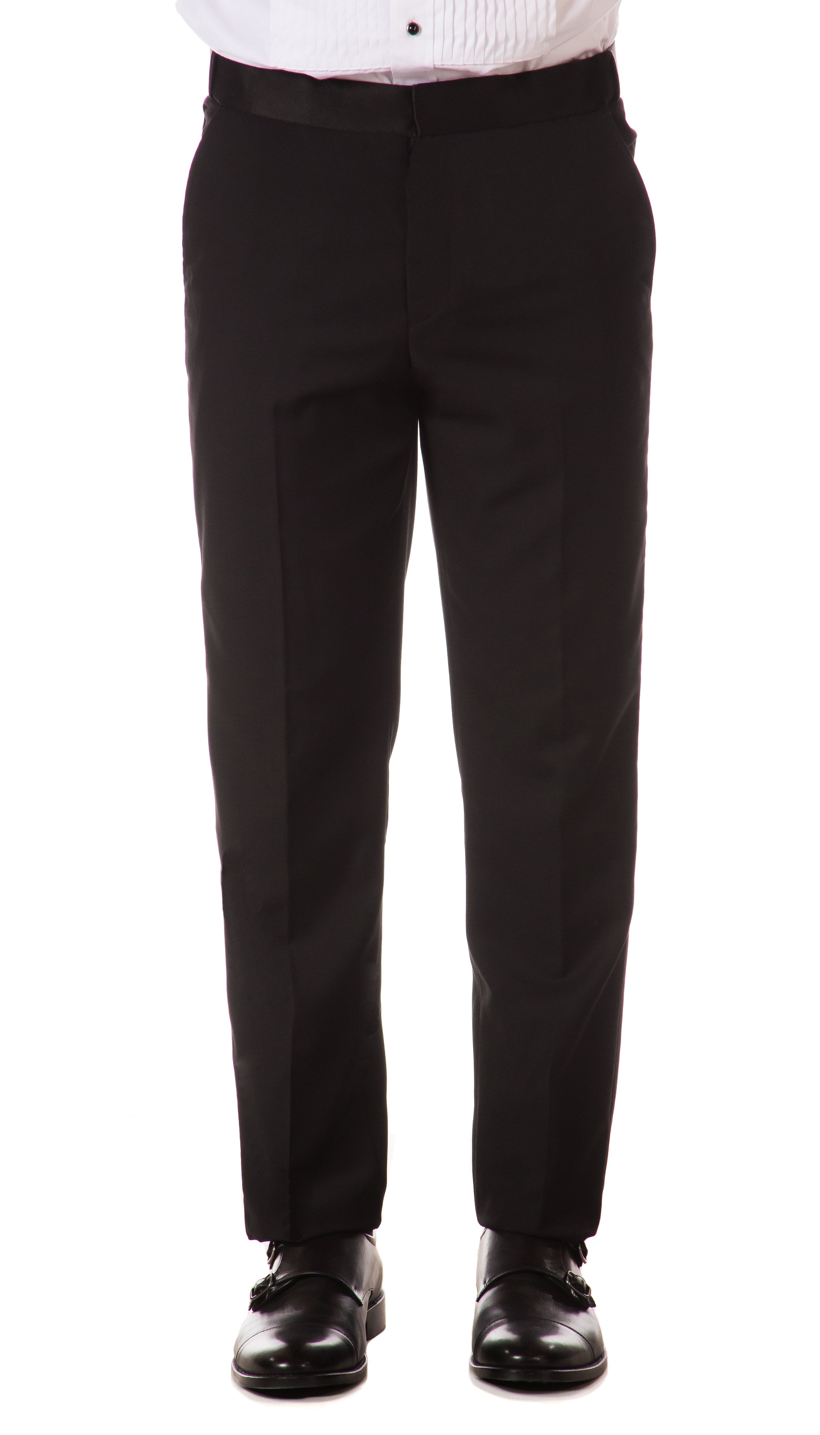 Cromwell Slim Fit Black Tuxedo Dress Pants | FERRECCI – FHYINC