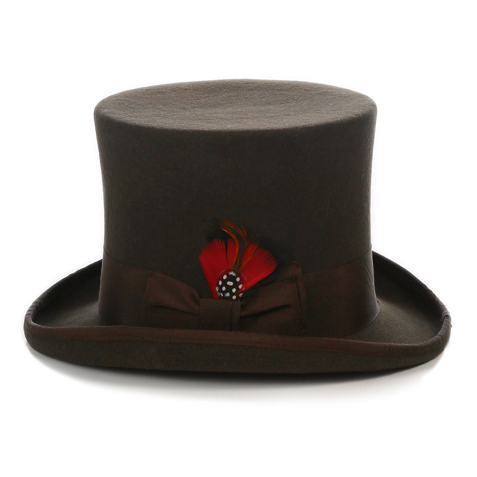 Men's Brown Top Hat | Mad Hatter Hat | Steampunk Hat | FERRECCI – FHYINC