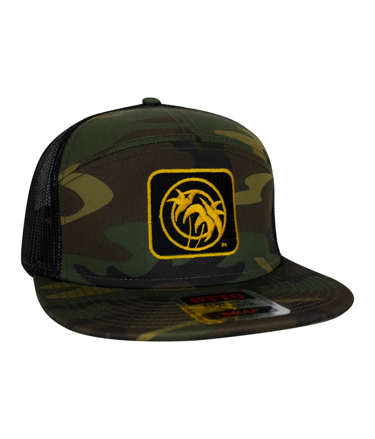 NICERIDE Snapback Buck-Eye Explorer Black Camo 7 Panel Trucker Hat :  : Clothing, Shoes & Accessories