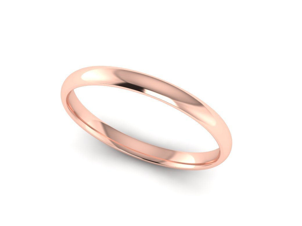Womens Rose Gold Wedding Ring Matching Wedding Band 2 00mm