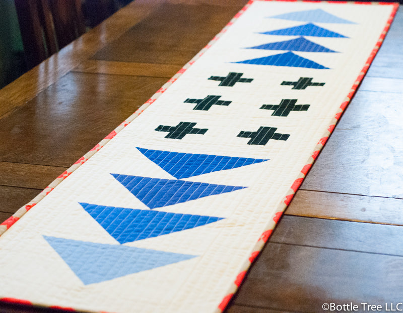 Geese + Ombre Modern Table Runner-1