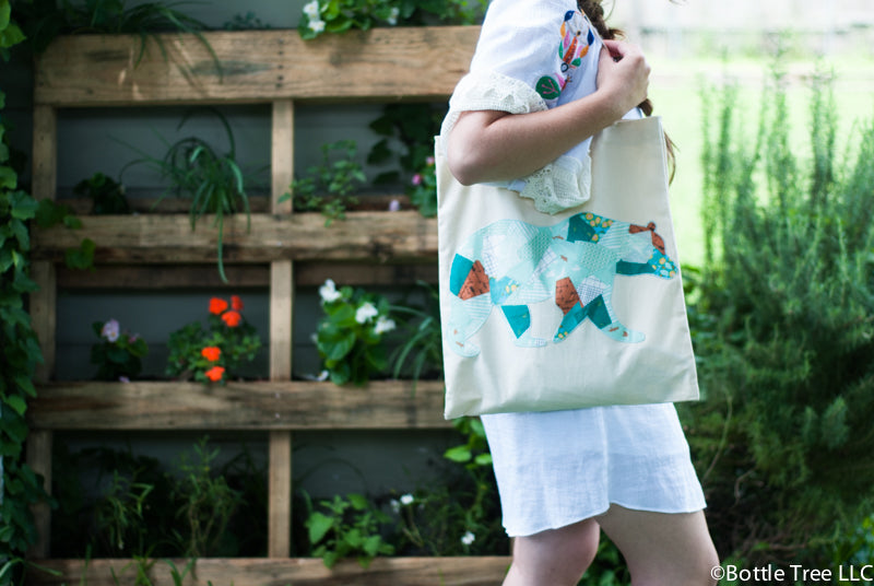 Scrappy Applique Tote-1